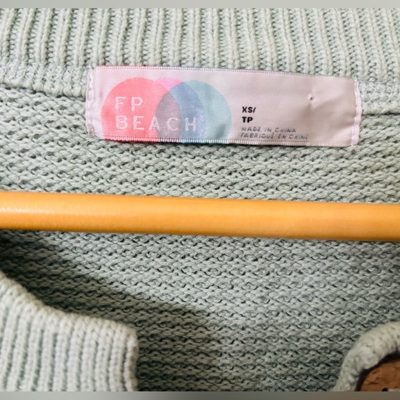 Free People Beach Sweater Hailee Waffle Women’s Sweater(XS) - Picture 2 of 9